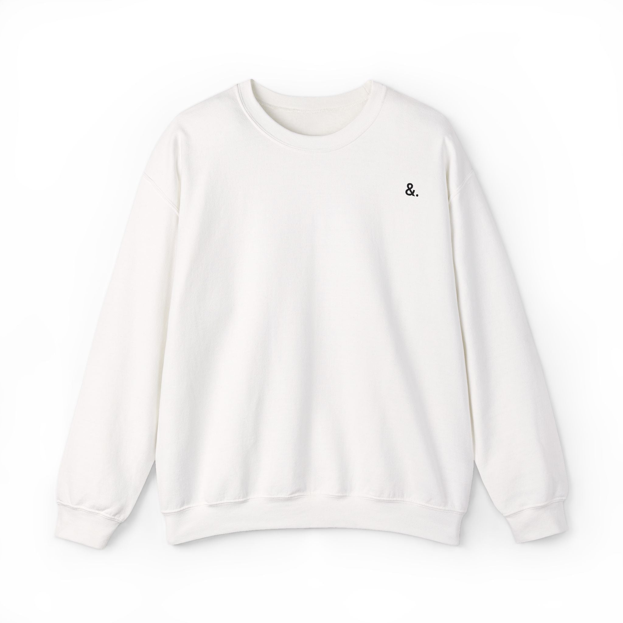 conscious lifestyle crewneck sweatshirt — "lifestyle & conscious" back print