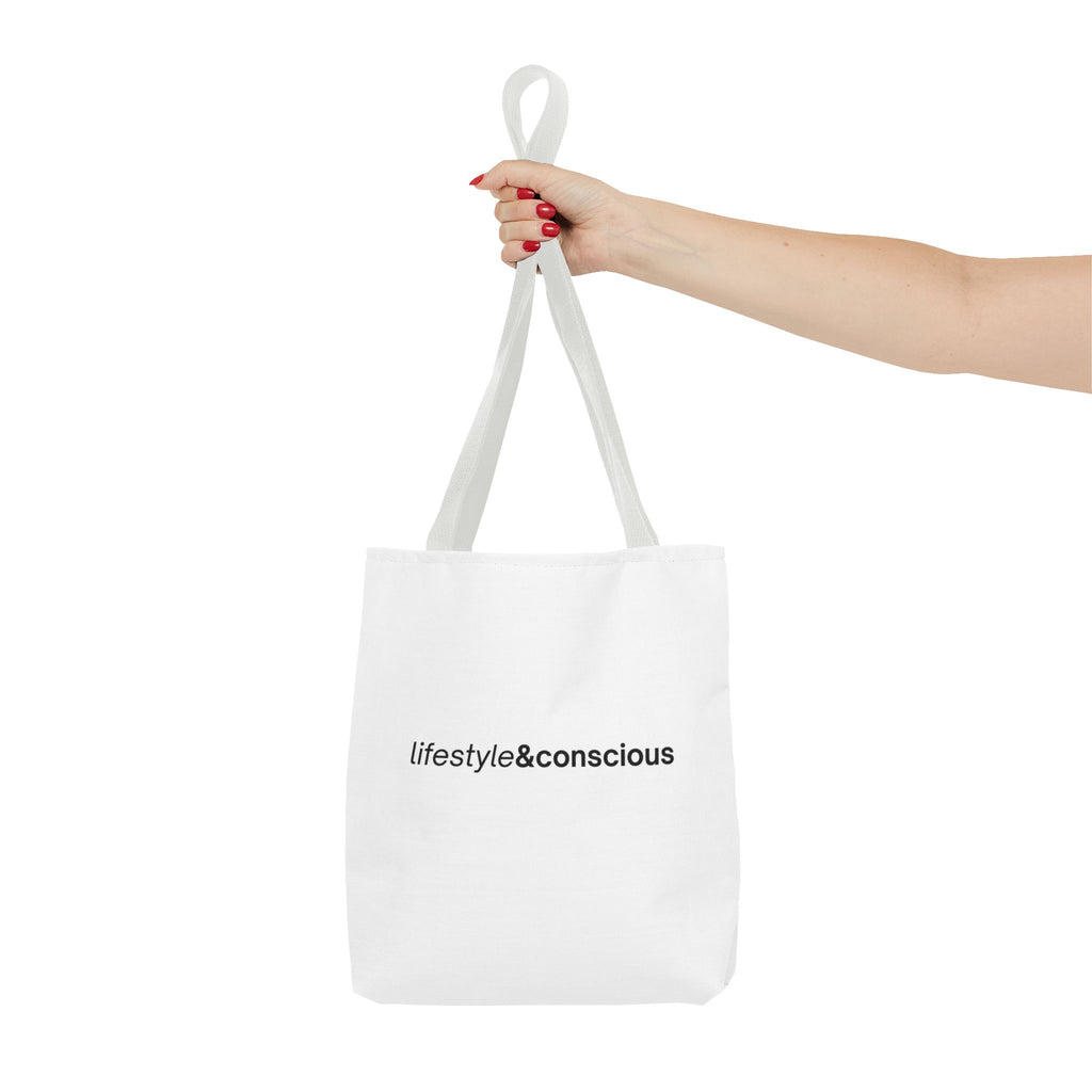 Tote Bag - "lifestyle&conscious" Minimalist Eco Tote