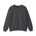 conscious lifestyle crewneck sweatshirt — "lifestyle & conscious" back print