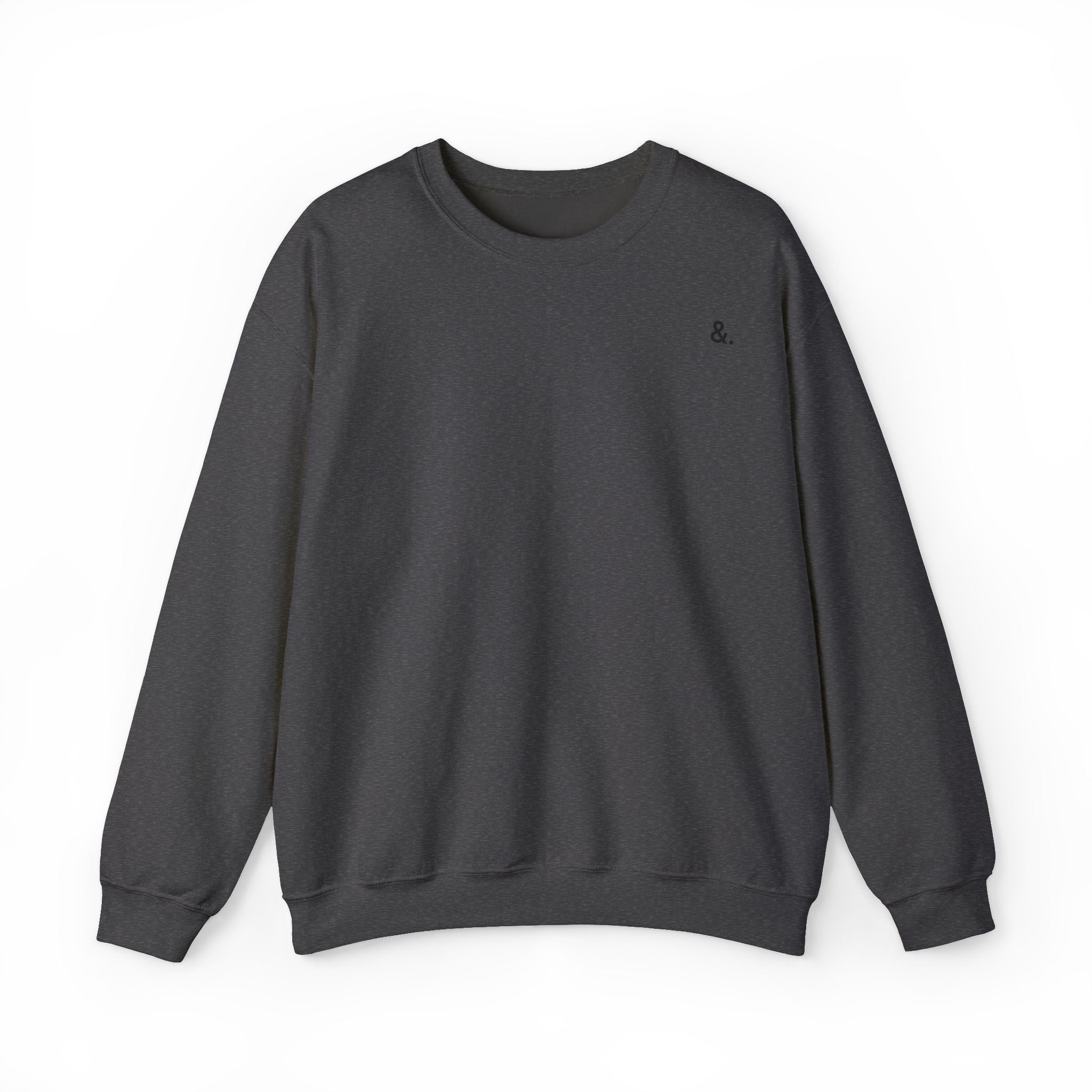 conscious lifestyle crewneck sweatshirt — "lifestyle & conscious" back print