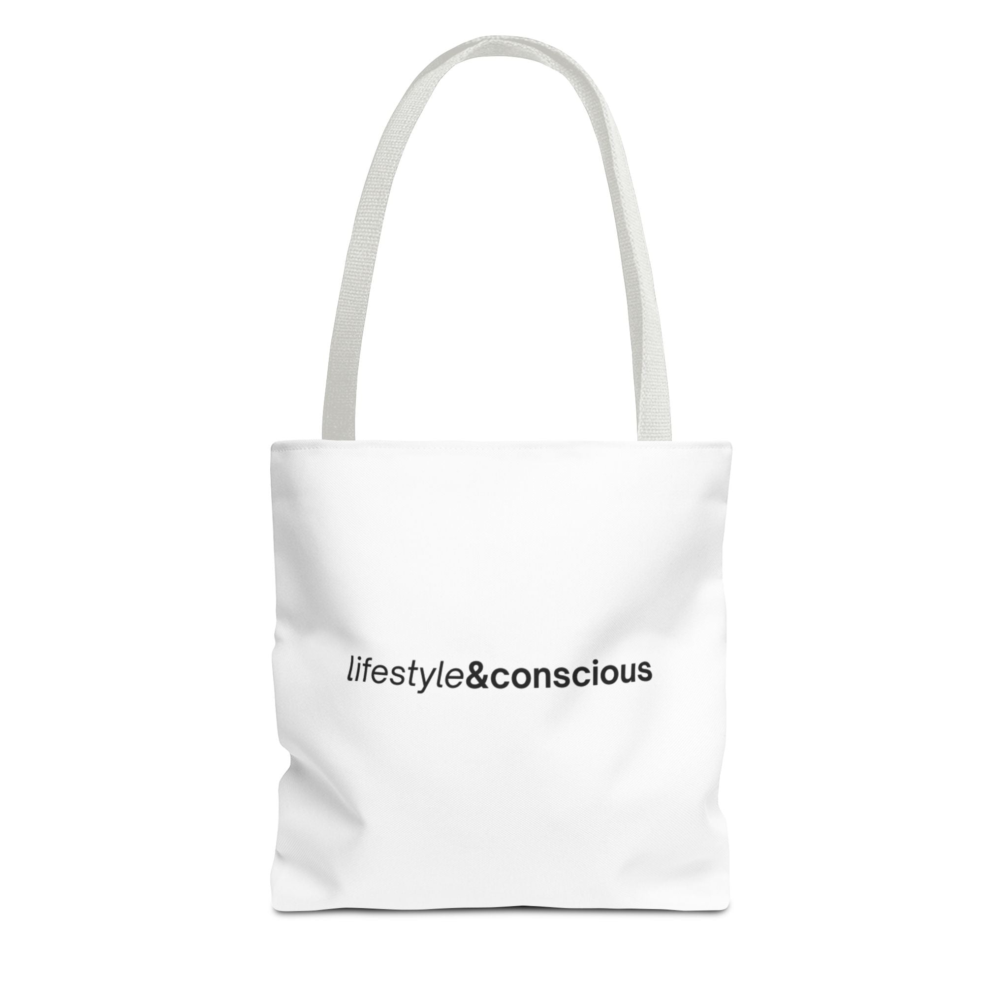Tote Bag - "lifestyle&conscious" Minimalist Eco Tote