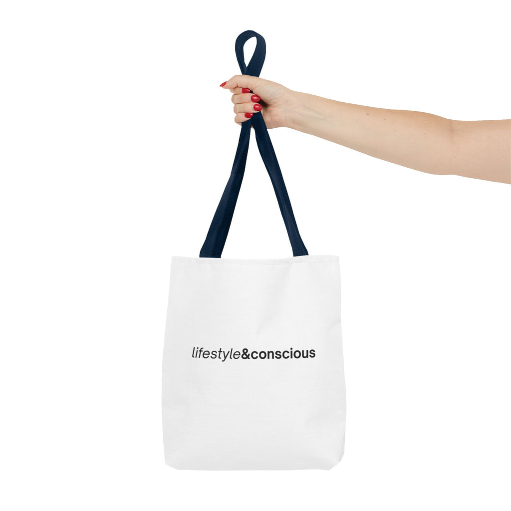 Tote Bag - "lifestyle&conscious" Minimalist Eco Tote