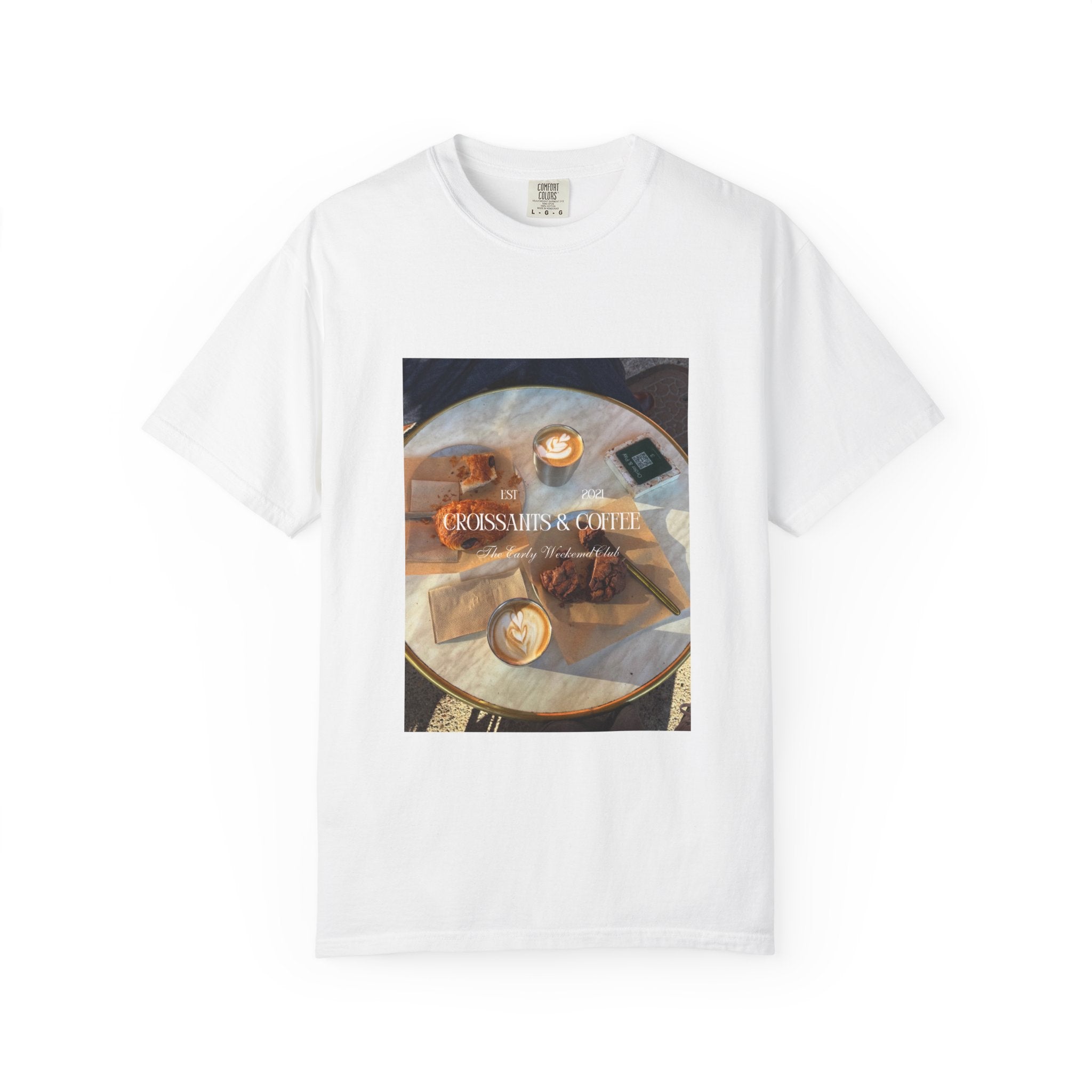 Croissants & Coffee Graphic T-Shirt