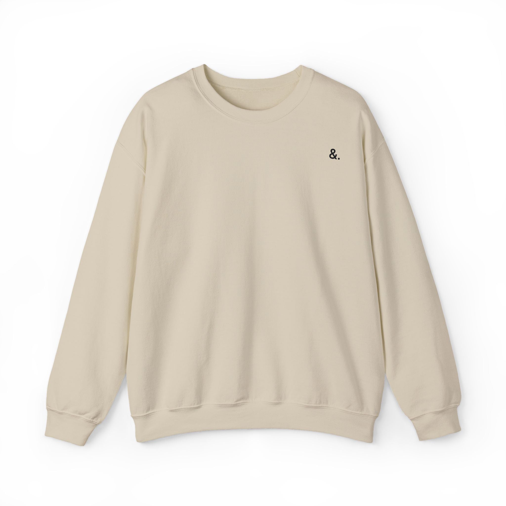 conscious lifestyle crewneck sweatshirt — "lifestyle & conscious" back print