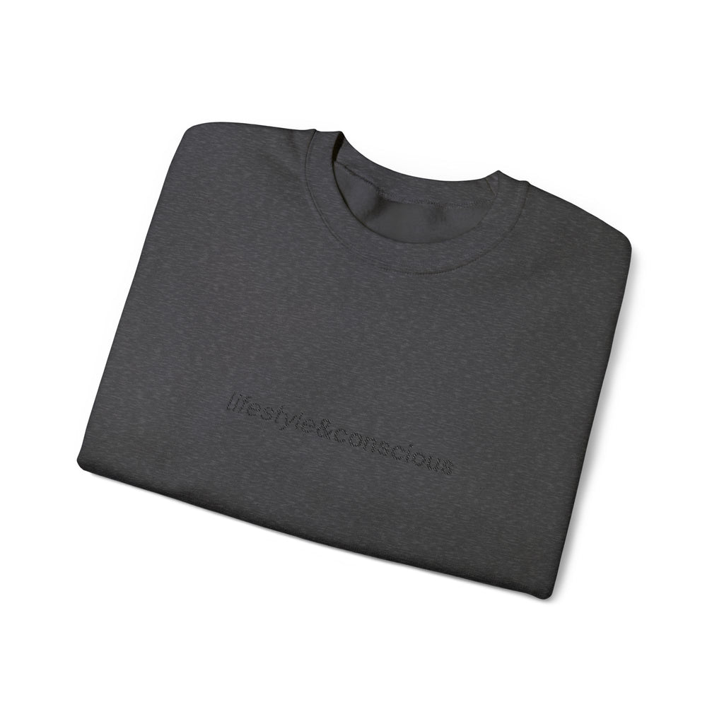 Lifestyle & Conscious Crewneck Sweatshirt — Minimal Eco Message