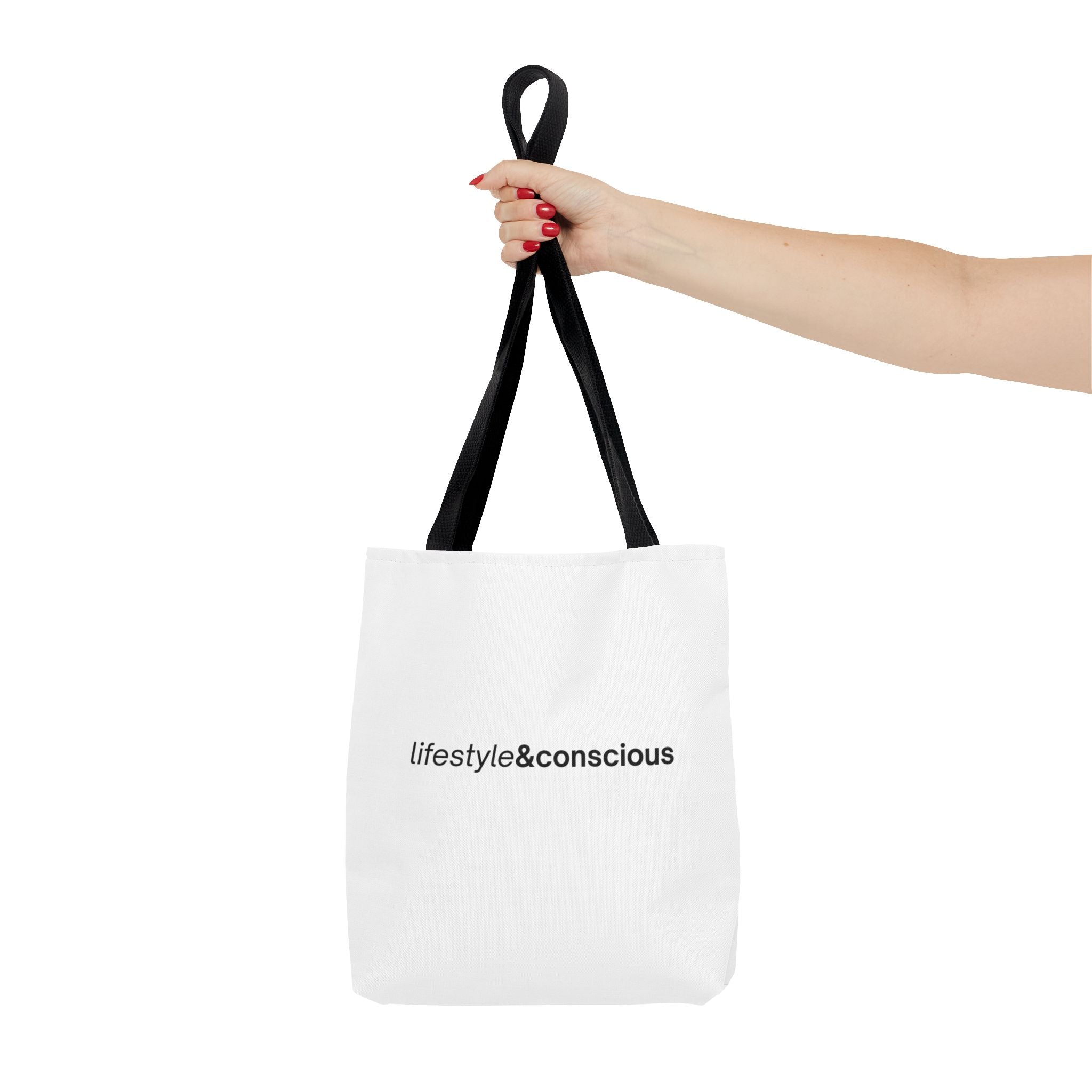 Tote Bag - "lifestyle&conscious" Minimalist Eco Tote