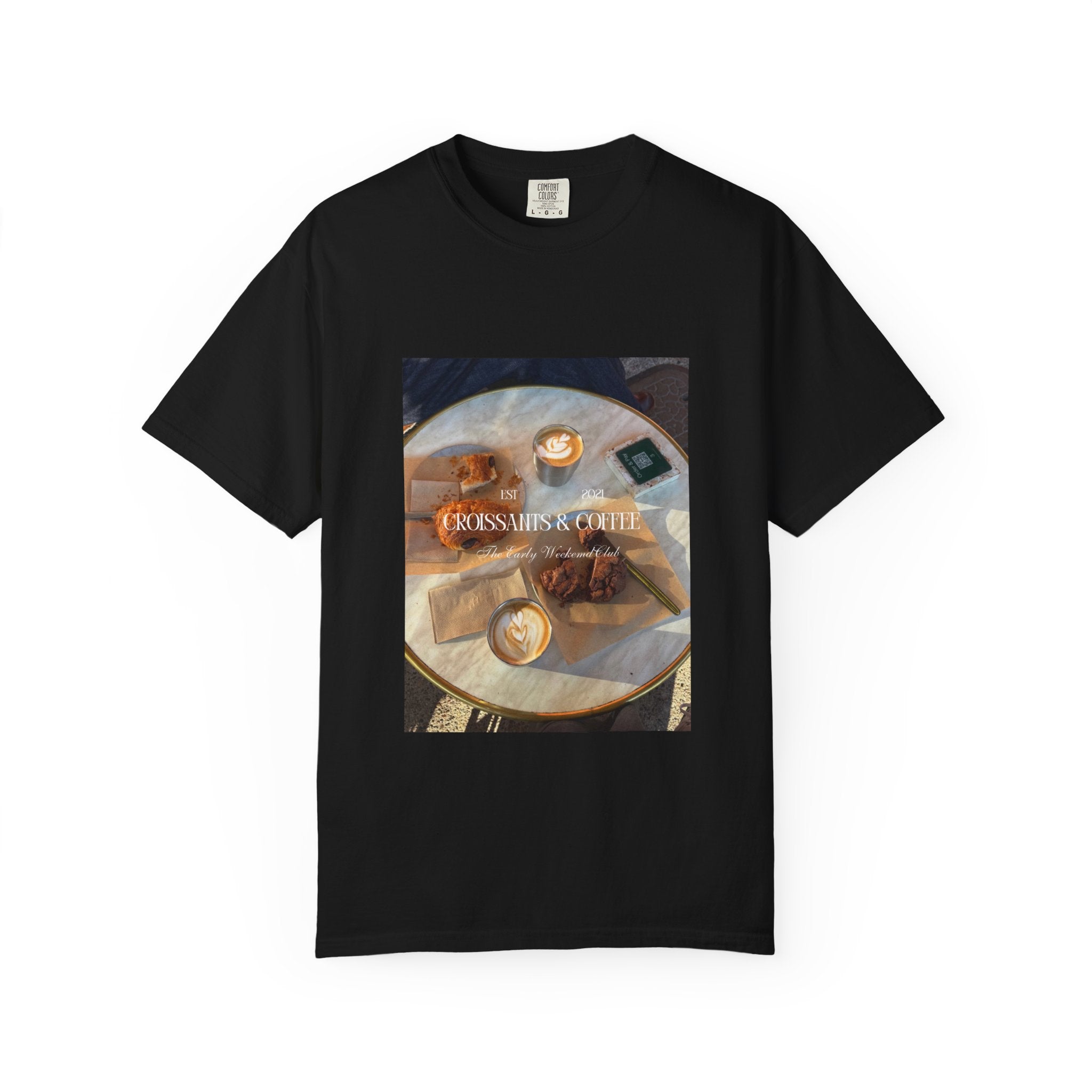 Croissants & Coffee Graphic T-Shirt