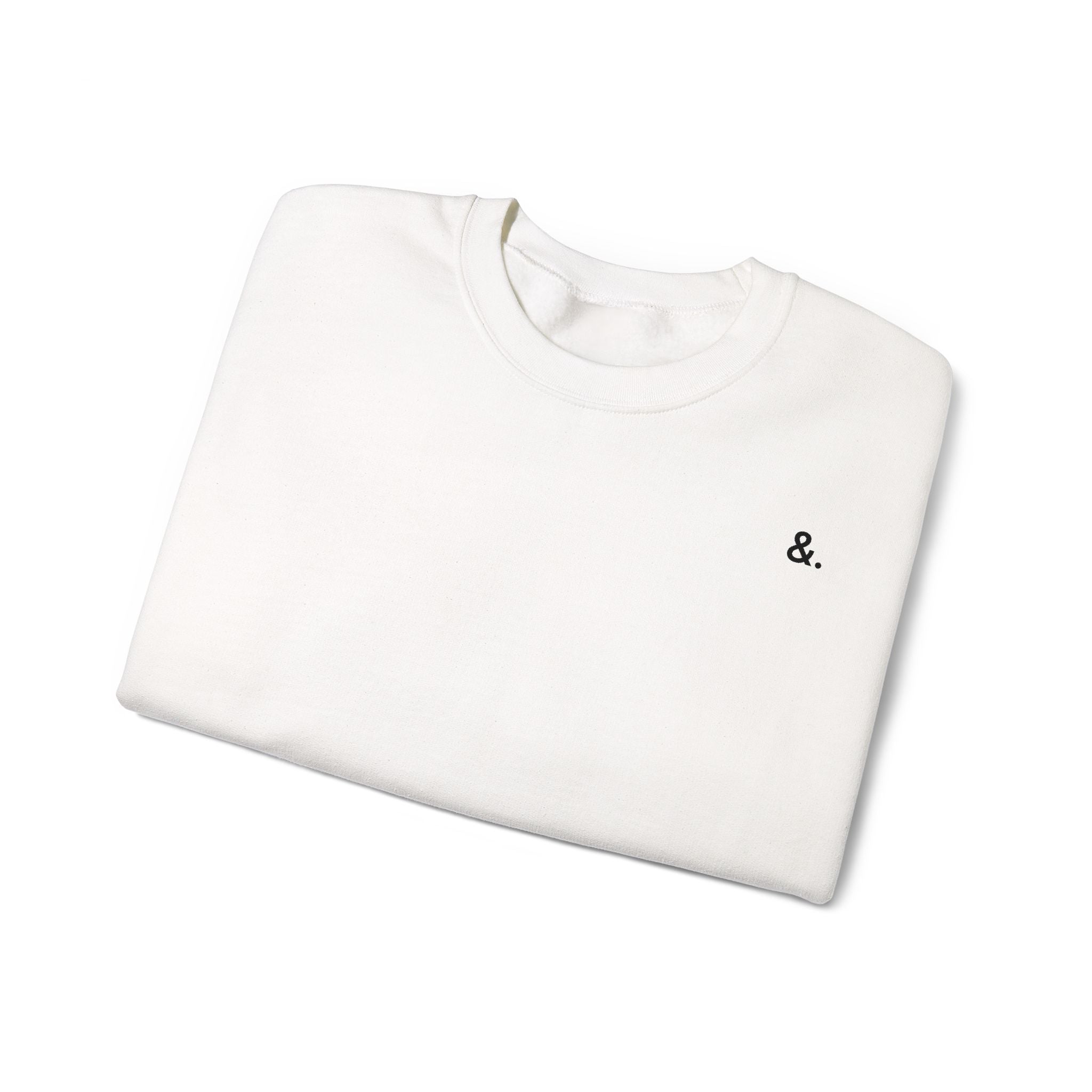 conscious lifestyle crewneck sweatshirt — "lifestyle & conscious" back print