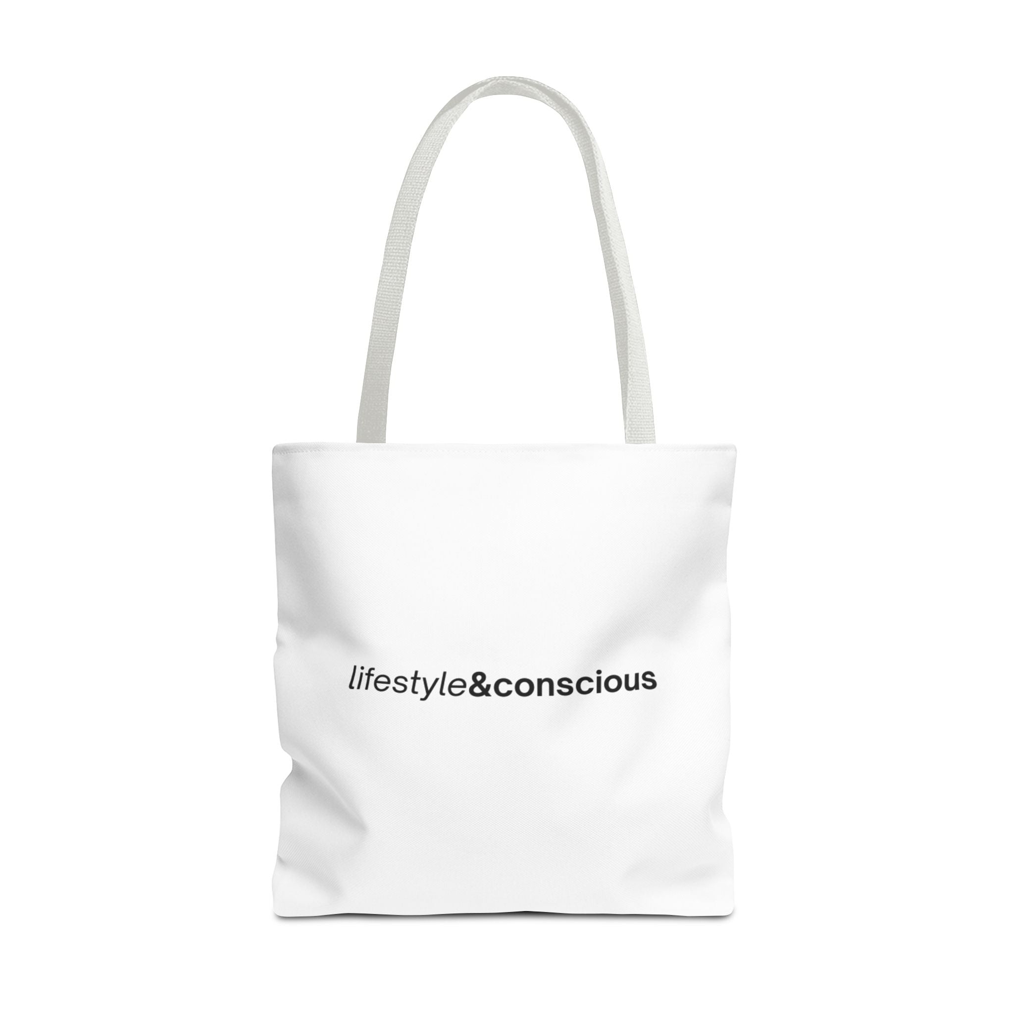 Tote Bag - "lifestyle&conscious" Minimalist Eco Tote