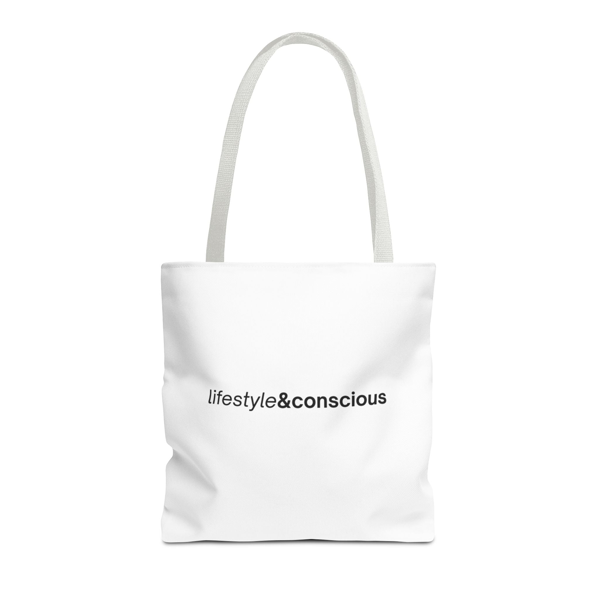 Tote Bag - "lifestyle&conscious" Minimalist Eco Tote