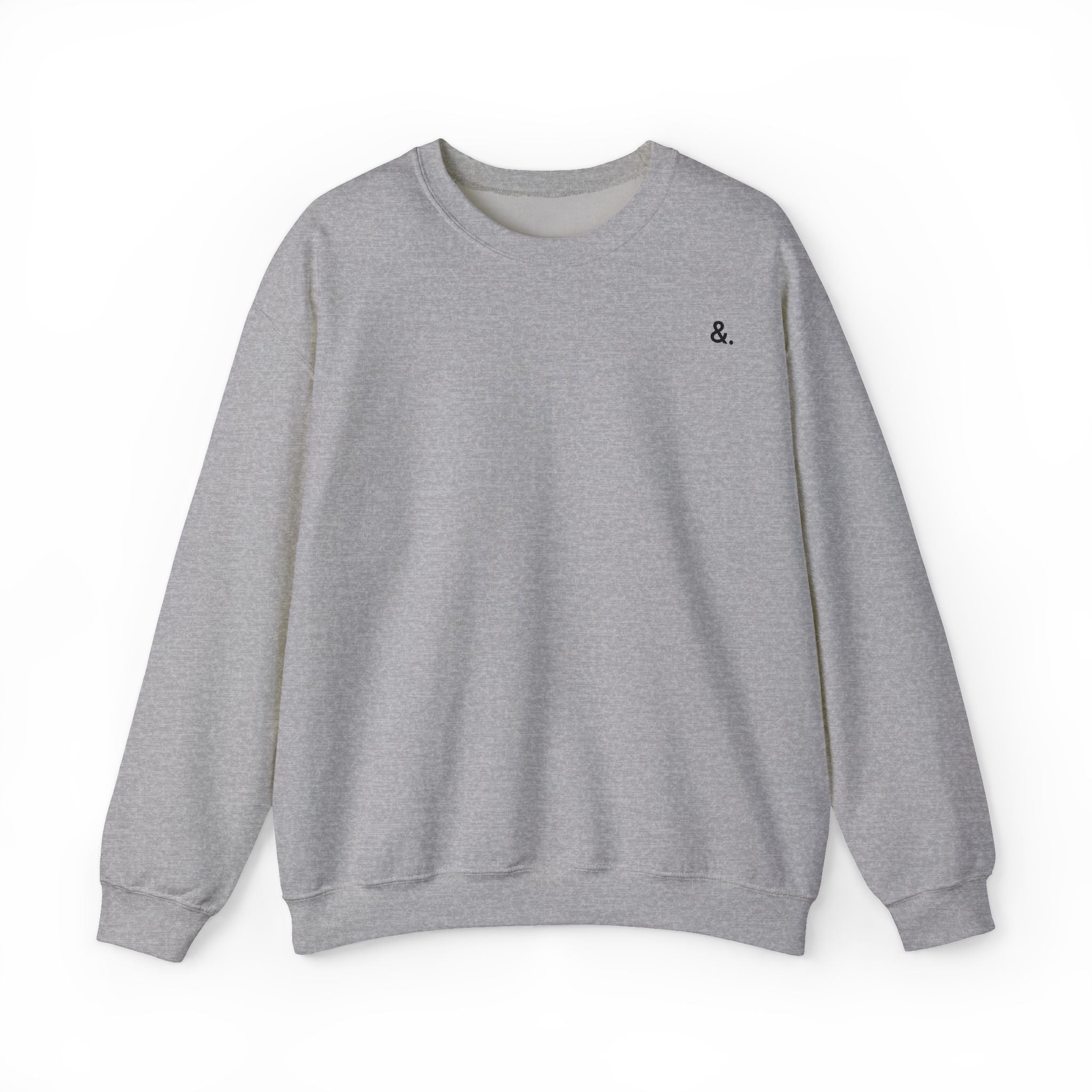 conscious lifestyle crewneck sweatshirt — "lifestyle & conscious" back print