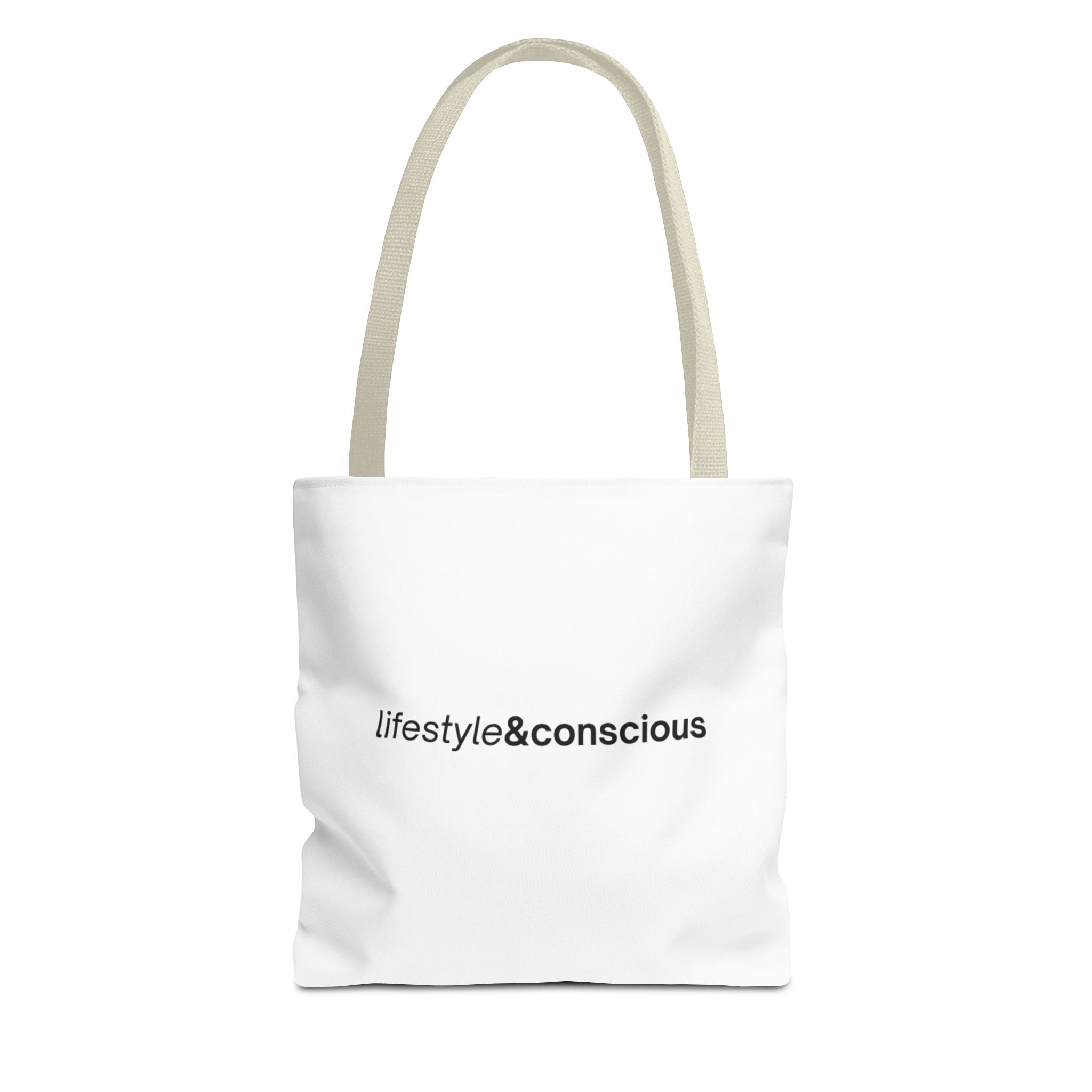 Tote Bag - "lifestyle&conscious" Minimalist Eco Tote