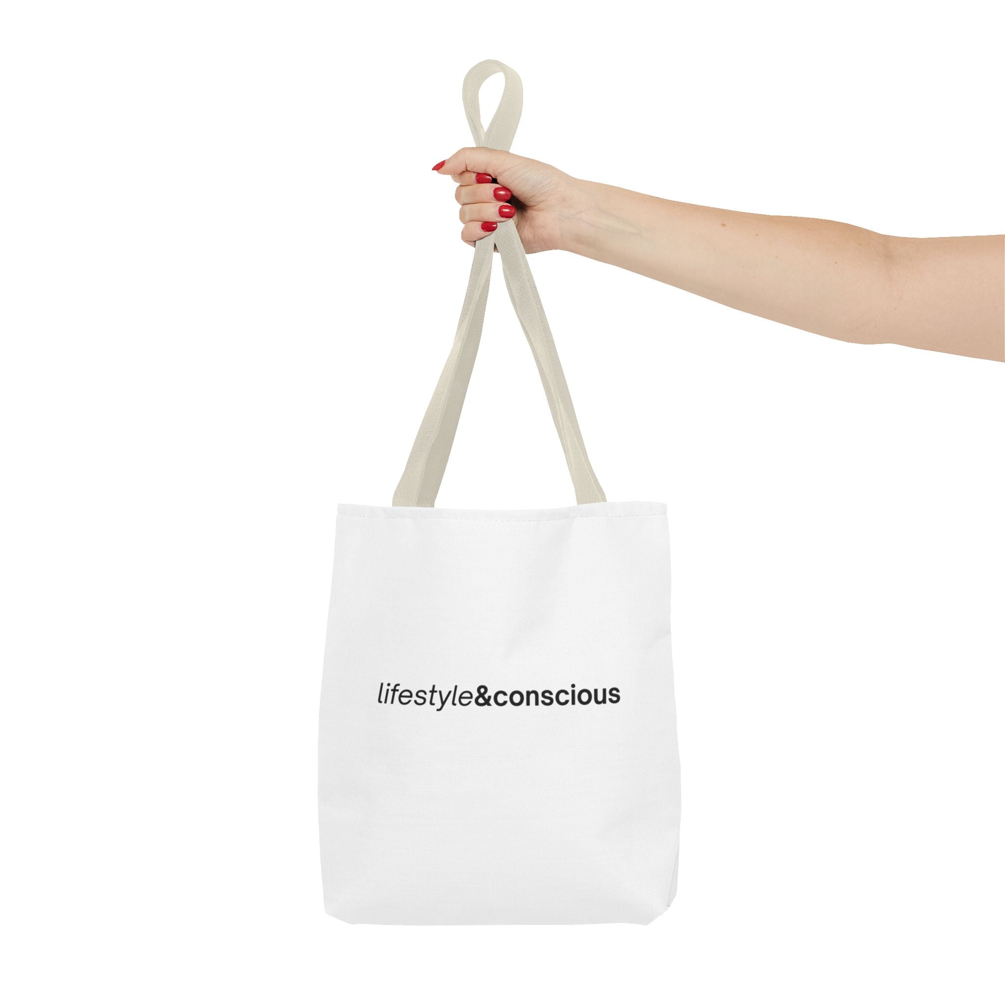 Tote Bag - "lifestyle&conscious" Minimalist Eco Tote